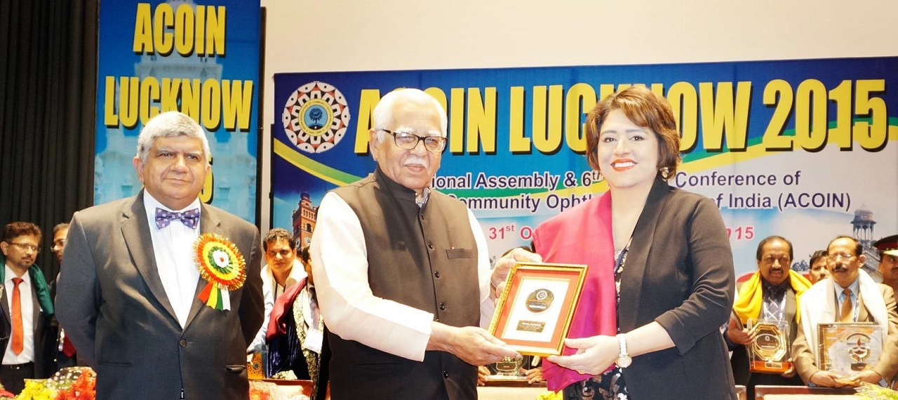 Dr. Bharti Kashyap:Association of Community Ophthalmologist of India Award - 2015