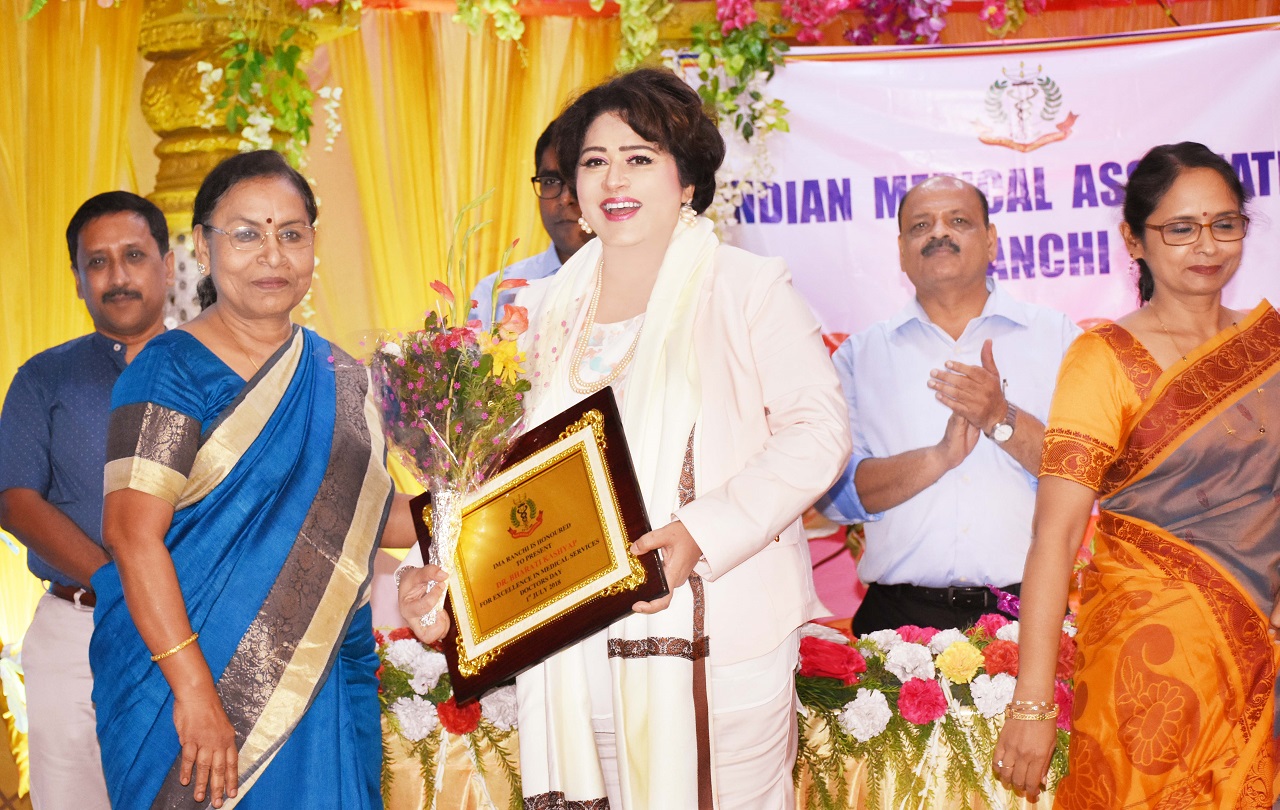 Dr. Bharti Kashyap: Award by State IMA, Jharkhand - 2018 