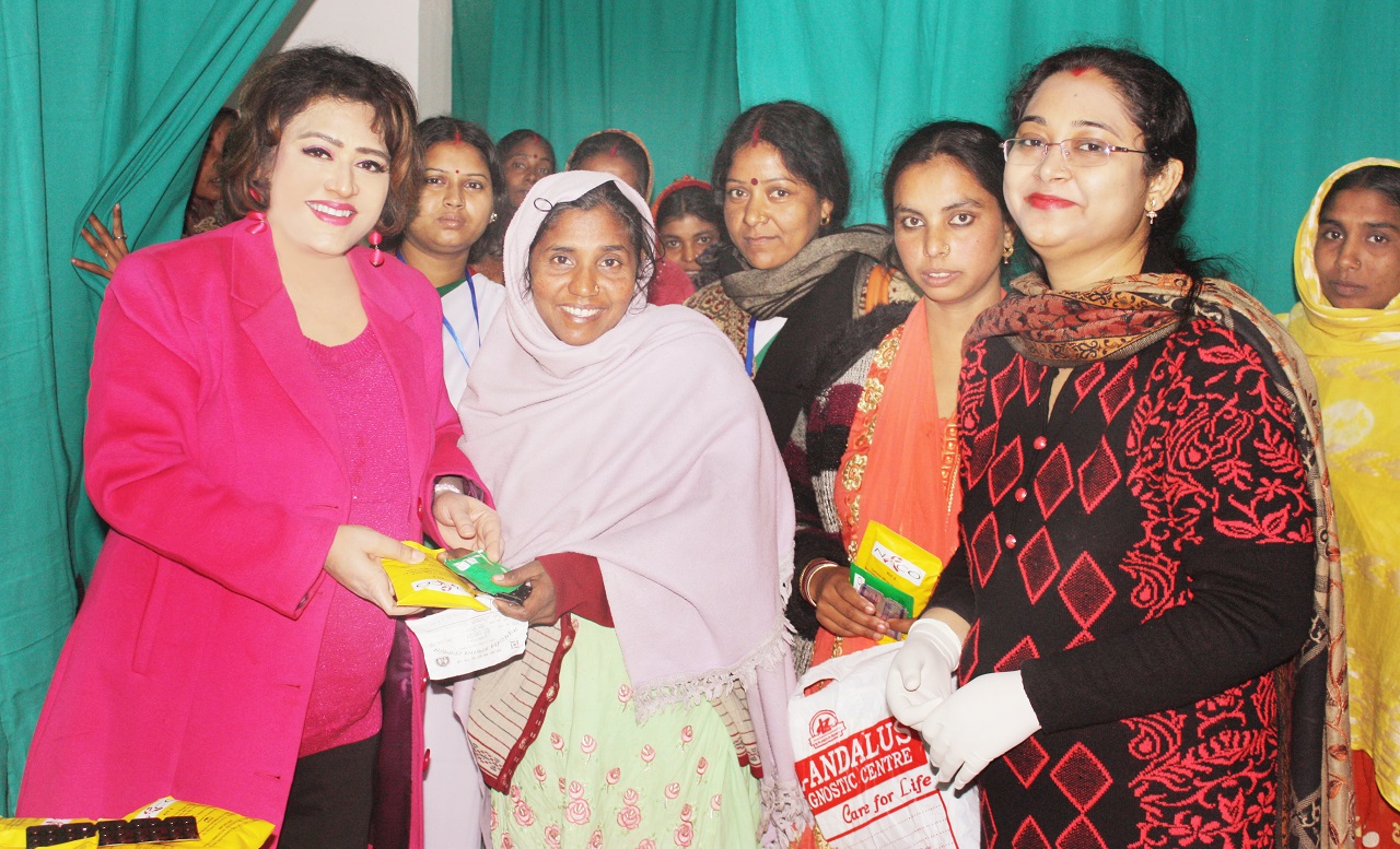 Dr. Bharti Kashyap: Cervical Cancer & Anemia prevention campaign at Rajmahal, Sahibganj on 10 & 11 Jan 2018