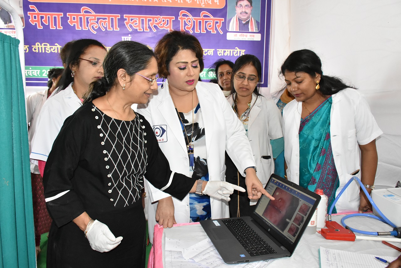 Dr. Bharti Kashyap: Cervical Cancer & Anemia prevention campaign at Koderma on 3rd Nov. 2018
