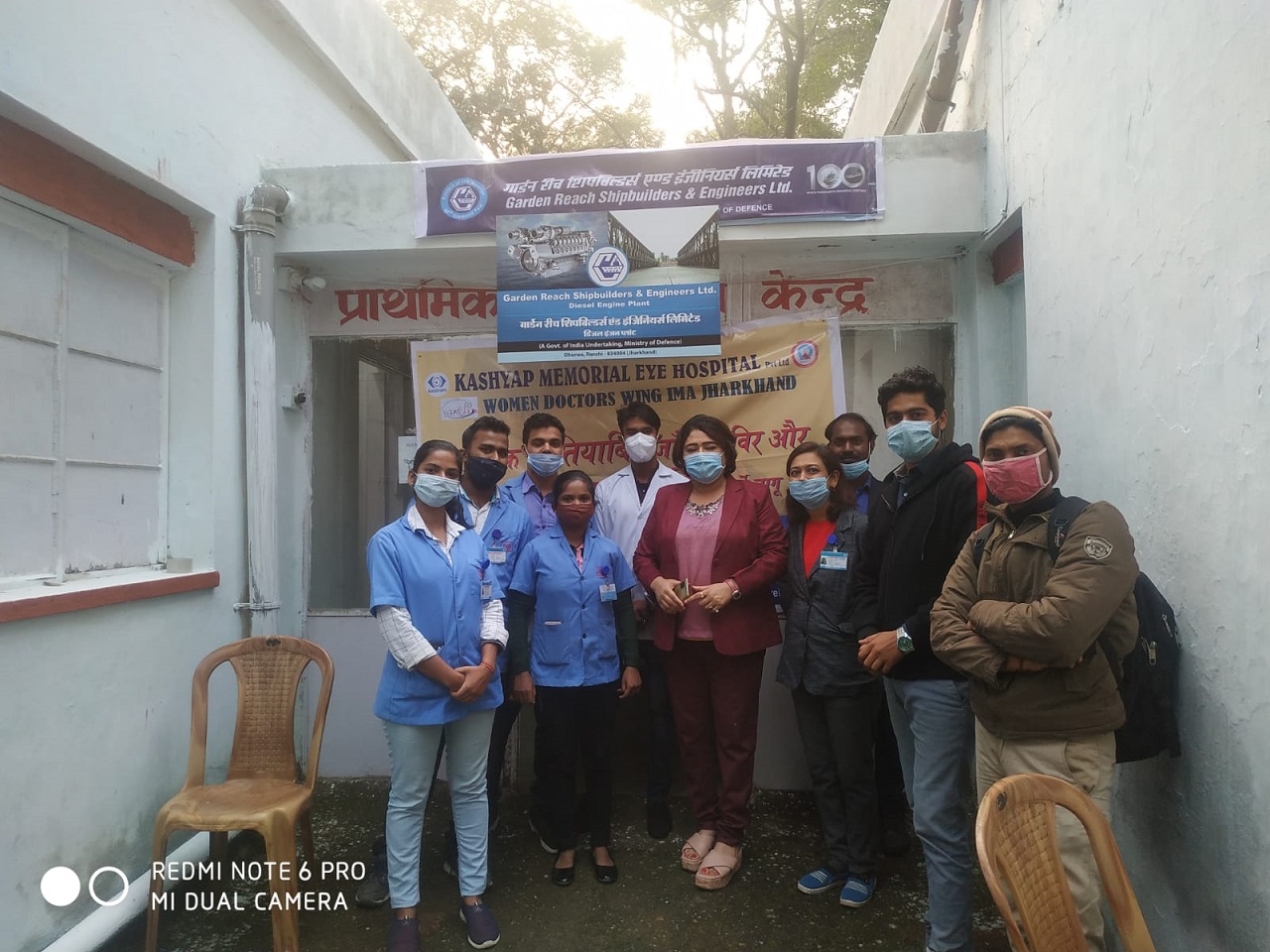 Dr. Bharti Kashyap: Cataract Screening and Surgery Camp with Garden Reach Shipbuilders & Engineers Ltd and Hinoo Puja Committee, Ranchi