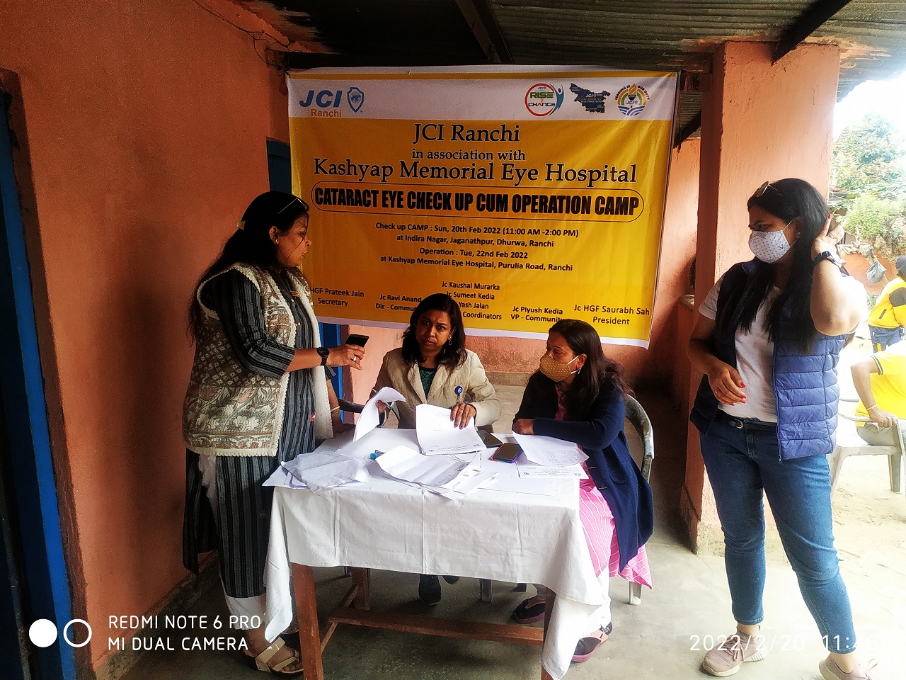 Dr. Bharti Kashyap: Cataract Screening and Surgery Camp with Camp JSWF at Hatia & JCI at Jagarnathpur, Ranchi