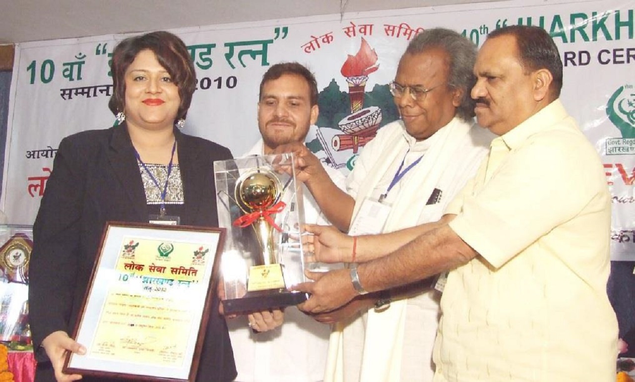 Dr. Bharti Kashyap: Jharkhand Ratna Award - 2010