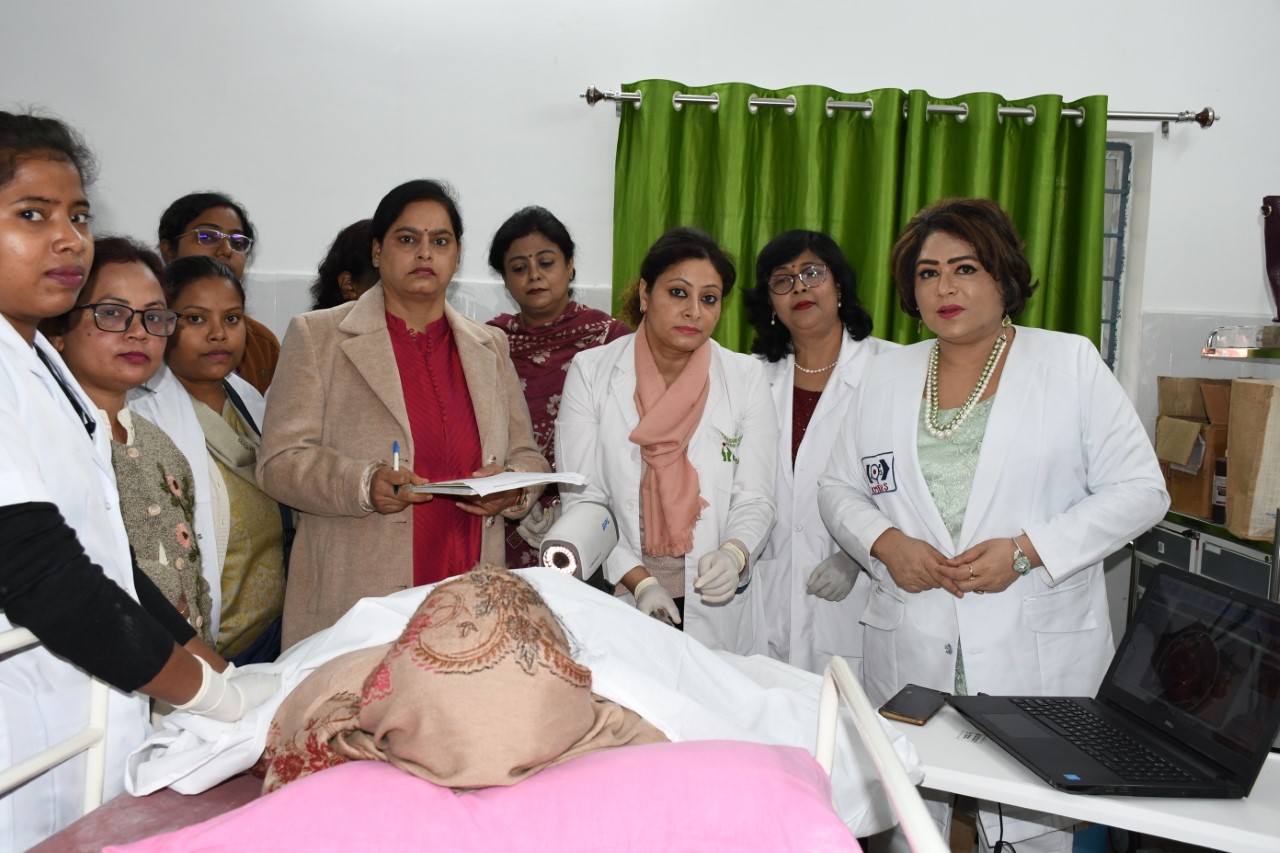 Dr. Bharti Kashyap:Breast and Cervical Cancer Prevention Campaign at Ramgarh on 17th December 2022