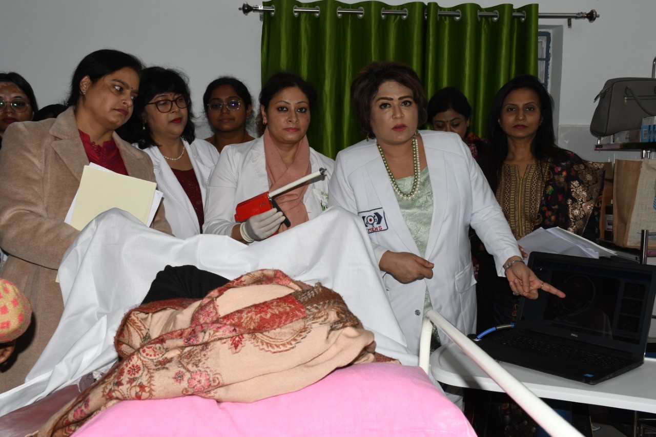 Dr. Bharti Kashyap:Breast and Cervical Cancer Prevention Campaign at Ramgarh on 17th December 2022